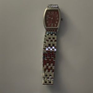 Pulsar Watch Red Face
